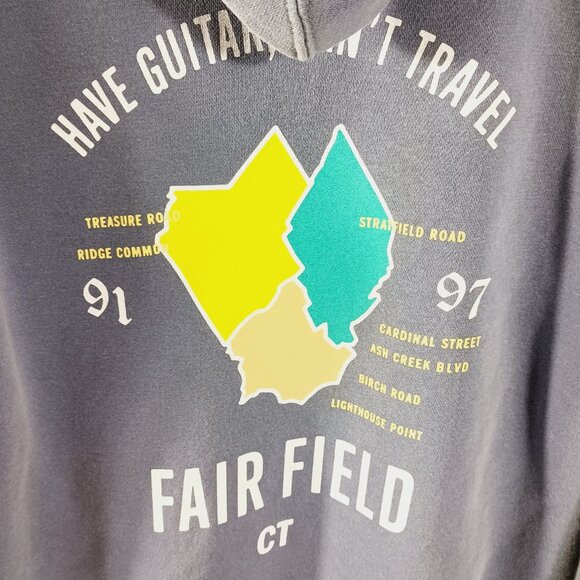 John Mayer Rare Basement Brigade Hooded Sweatshirt Blue/Gray Small, Fairfield CT - Picture 7 of 16